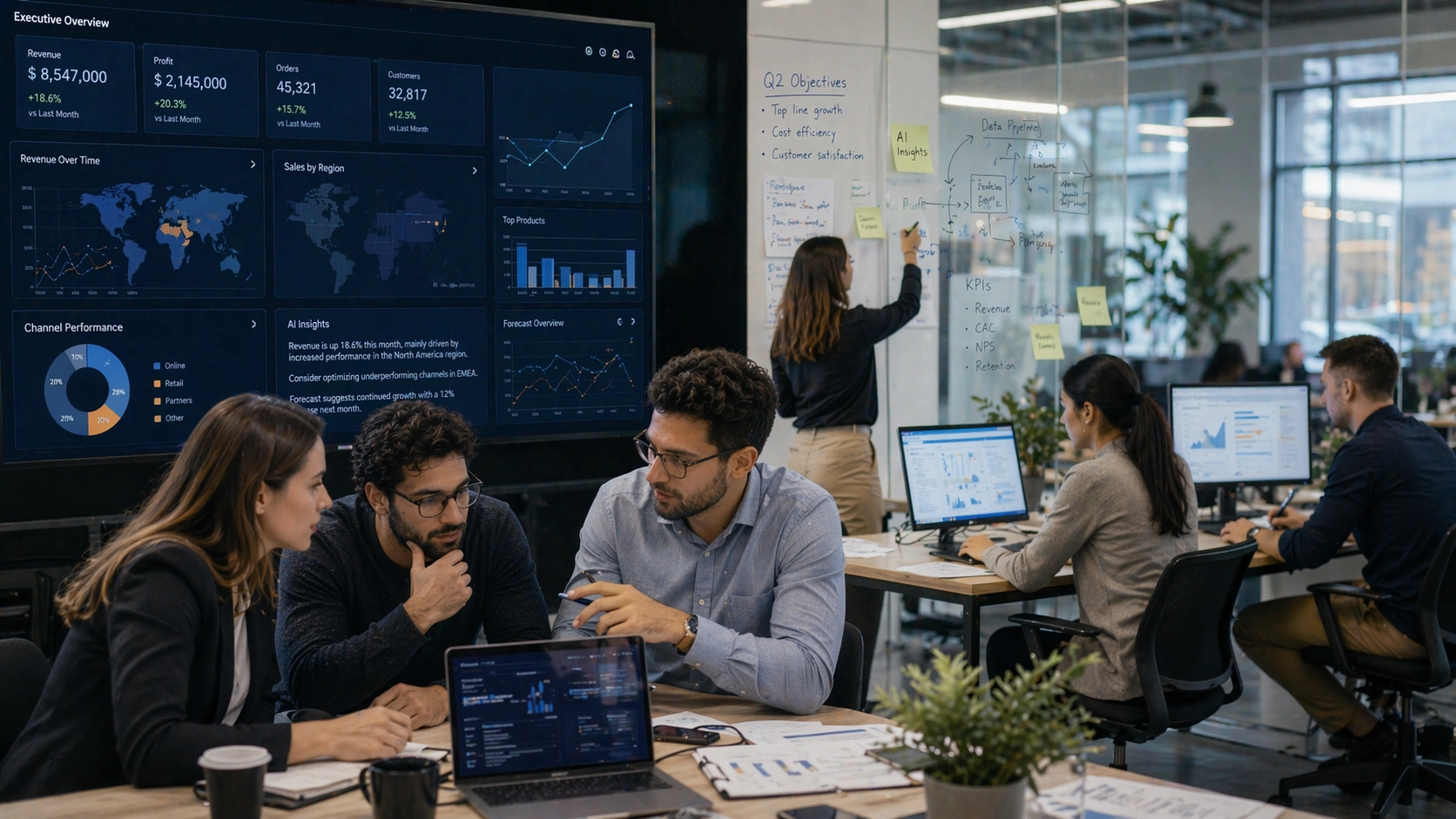 AI for Data Analysis & Reporting – основно изображение